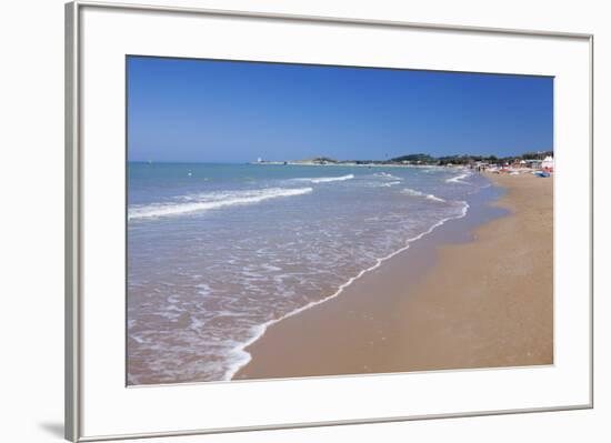 Baia di Sfinale bay, Torre di Sfinale tower, Gargano, Foggia Province, Puglia, Italy, Mediterranean-Markus Lange-Framed Photographic Print