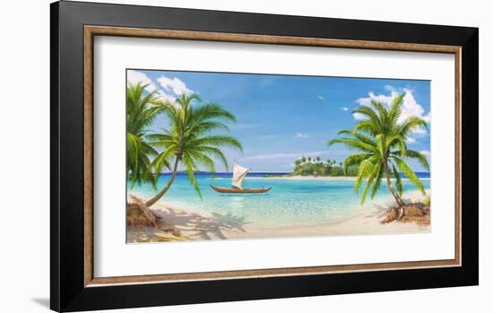 Baia tropicale-Adriano Galasso-Framed Art Print