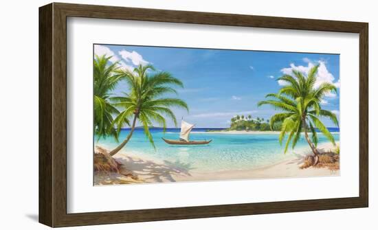 Baia tropicale-Adriano Galasso-Framed Art Print