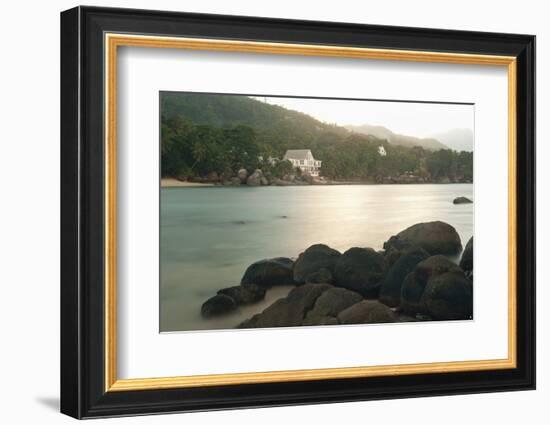 Baie Beau Vallon, Mahe, Seychelles, Indian Ocean Islands-Guido Cozzi-Framed Photographic Print