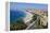 Baie Des Anges and Promenade Anglais-Amanda Hall-Framed Premier Image Canvas