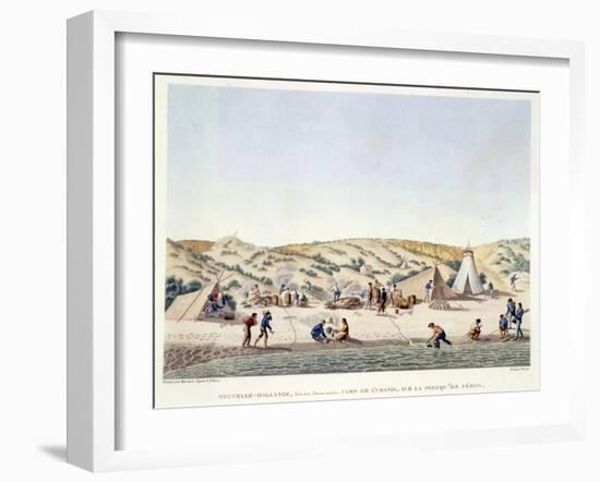 Baie Des Chiens Marins-Alphonse Pellion-Framed Giclee Print