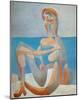 Baigneuse Assise au Bord de la Mer, c.1930-Pablo Picasso-Mounted Art Print