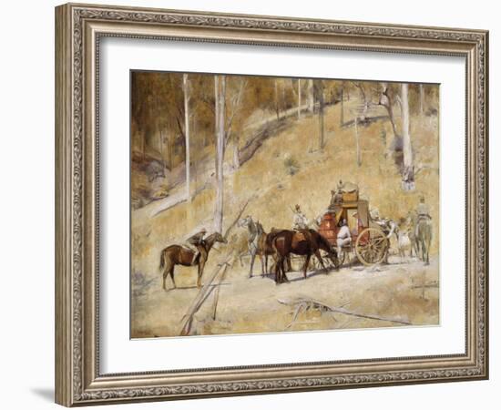 Bailed up-Tom Roberts-Framed Giclee Print