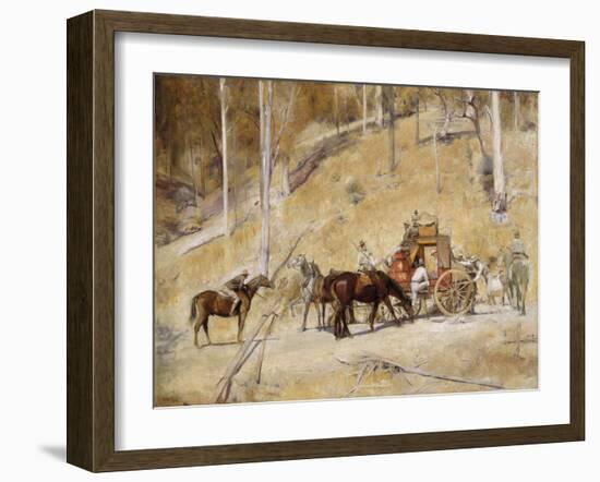 Bailed up-Tom Roberts-Framed Giclee Print