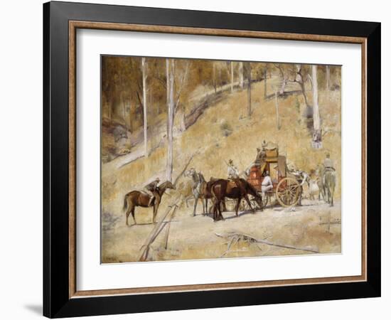 Bailed up-Tom Roberts-Framed Giclee Print