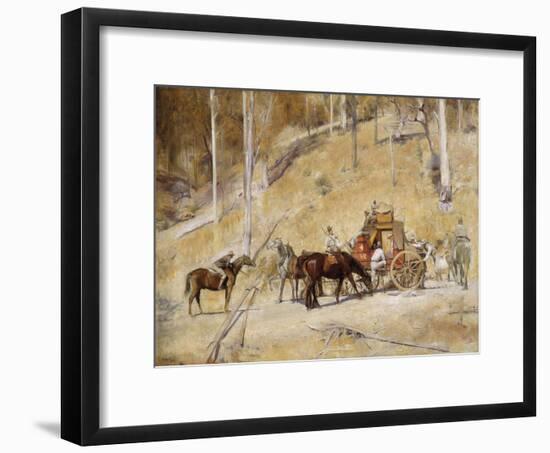 Bailed up-Tom Roberts-Framed Giclee Print