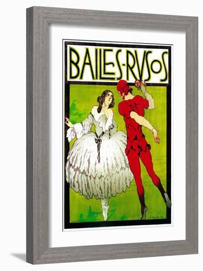 Bailes Rusos (Russion Dance) Theater-Lantern Press-Framed Art Print