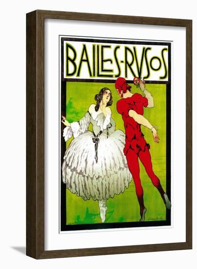 Bailes Rusos (Russion Dance) Theater-Lantern Press-Framed Art Print