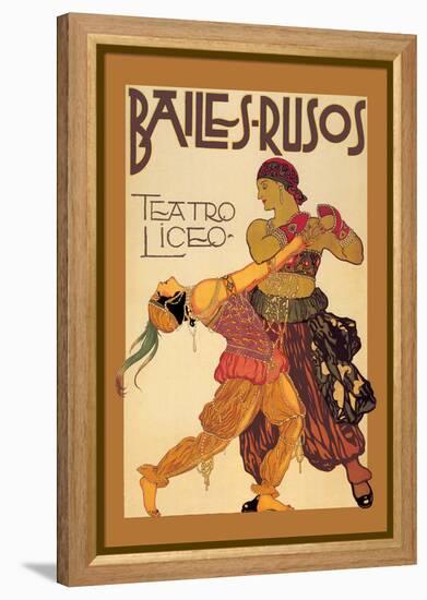 Bailes Rusuos-Leon Bakst-Framed Stretched Canvas