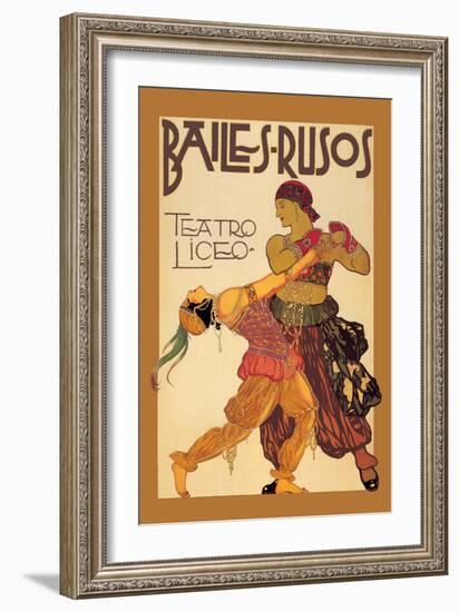 Bailes Rusuos-Leon Bakst-Framed Art Print