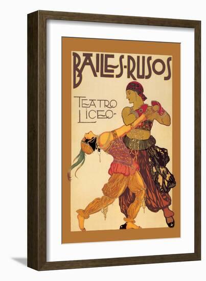 Bailes Rusuos-Leon Bakst-Framed Art Print