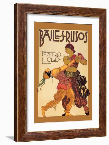 Bailes Rusuos-Leon Bakst-Framed Art Print