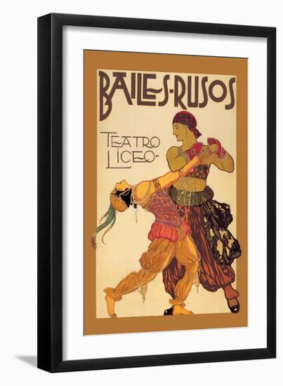 Bailes Rusuos-Leon Bakst-Framed Art Print