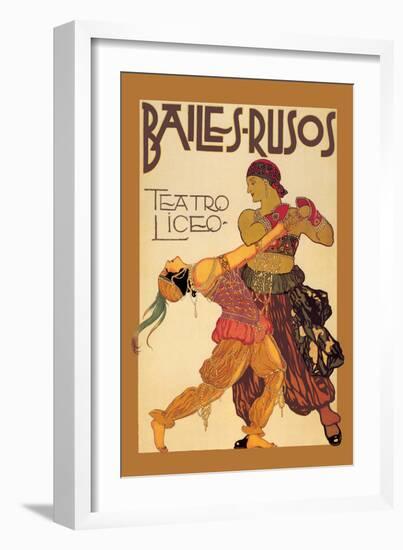 Bailes Rusuos-Leon Bakst-Framed Art Print