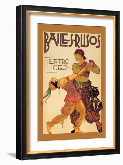 Bailes Rusuos-Leon Bakst-Framed Art Print