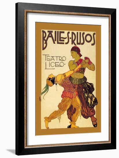 Bailes Rusuos-Leon Bakst-Framed Art Print