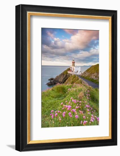 Baily lighthouse, Howth, County Dublin, Ireland, Europe.-Marco Bottigelli-Framed Photographic Print