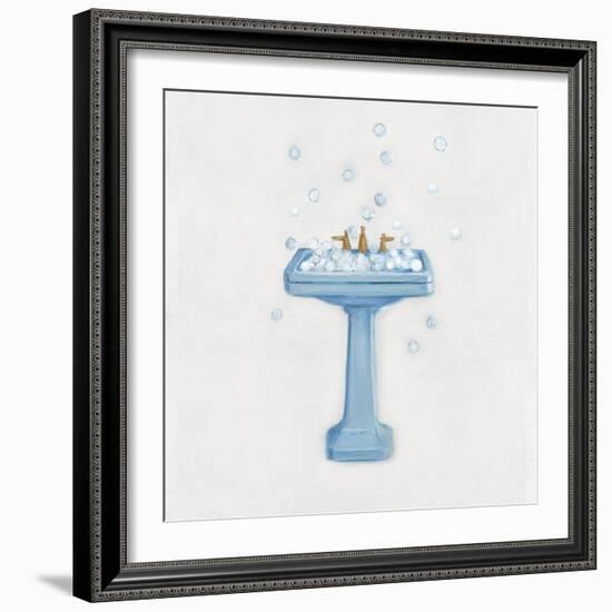 Bain Bleu II-Marilyn Dunlap-Framed Art Print