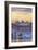 Bainbridge Island, WA - Ferry and Sunset-Lantern Press-Framed Premium Giclee Print