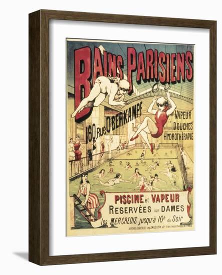 Bains Parisians-Emile Levy-Framed Art Print