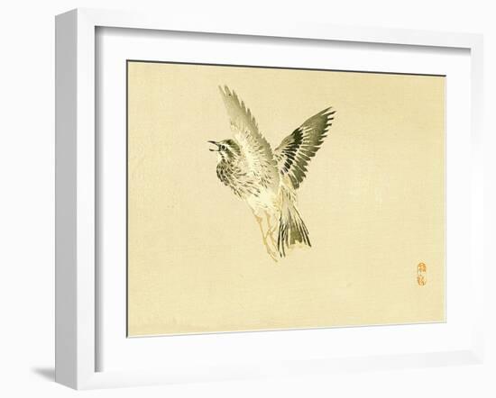 Bairei Gadan - Bird-Bairei Kono-Framed Giclee Print