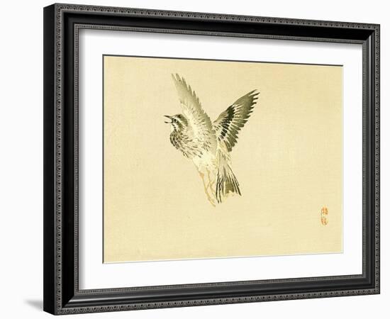 Bairei Gadan - Bird-Bairei Kono-Framed Giclee Print