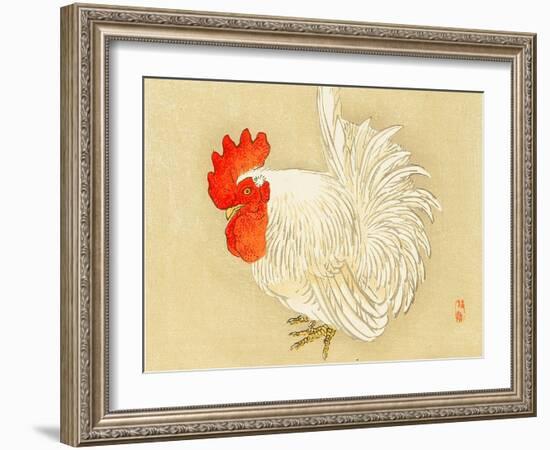 Bairei Gadan - Rooster-Bairei Kono-Framed Giclee Print