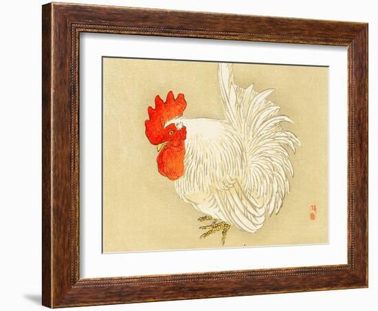 Bairei Gadan - Rooster-Bairei Kono-Framed Giclee Print