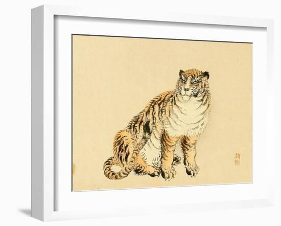 Bairei Gadan - Tiger-Bairei Kono-Framed Giclee Print