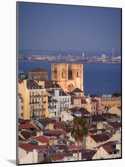 Baixa Distric and Se, Lisbon, Portugal-Michele Falzone-Mounted Photographic Print