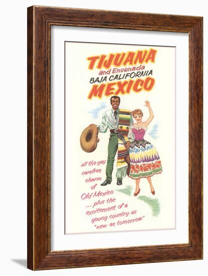 Baja California Travel Poster-null-Framed Art Print