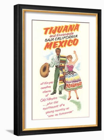 Baja California Travel Poster-null-Framed Art Print