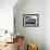 Bajau Family in Stilt House Over the Sea, with Fish Drying on Platform Outside, Sabah, Malaysia-Lousie Murray-Framed Photographic Print displayed on a wall