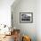 Bajau Family in Stilt House Over the Sea, with Fish Drying on Platform Outside, Sabah, Malaysia-Lousie Murray-Framed Photographic Print displayed on a wall