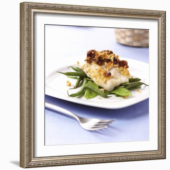 Baked Cod on Beans-Frank Wieder-Framed Photographic Print
