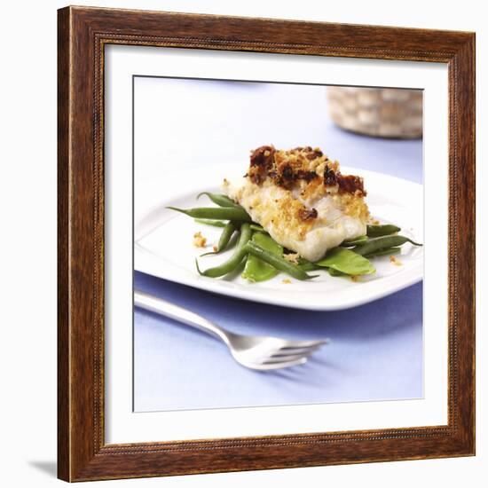 Baked Cod on Beans-Frank Wieder-Framed Photographic Print