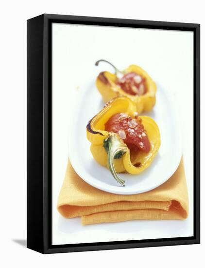 Baked Peppers with Tomato Stuffing-Michael Boyny-Framed Premier Image Canvas