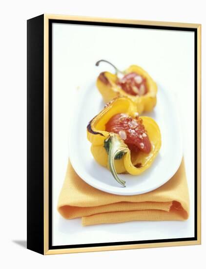 Baked Peppers with Tomato Stuffing-Michael Boyny-Framed Premier Image Canvas