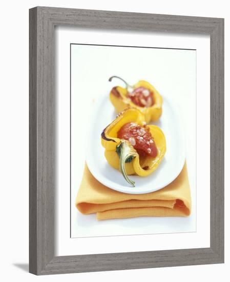 Baked Peppers with Tomato Stuffing-Michael Boyny-Framed Photographic Print