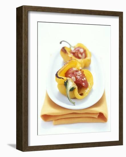 Baked Peppers with Tomato Stuffing-Michael Boyny-Framed Photographic Print