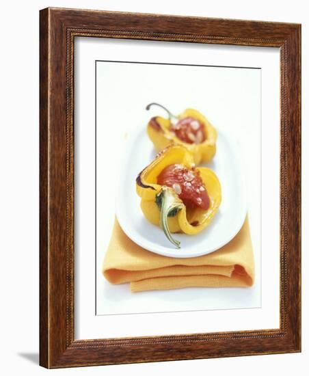 Baked Peppers with Tomato Stuffing-Michael Boyny-Framed Photographic Print