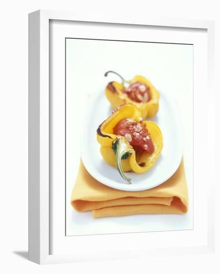 Baked Peppers with Tomato Stuffing-Michael Boyny-Framed Photographic Print