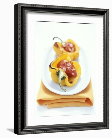 Baked Peppers with Tomato Stuffing-Michael Boyny-Framed Photographic Print