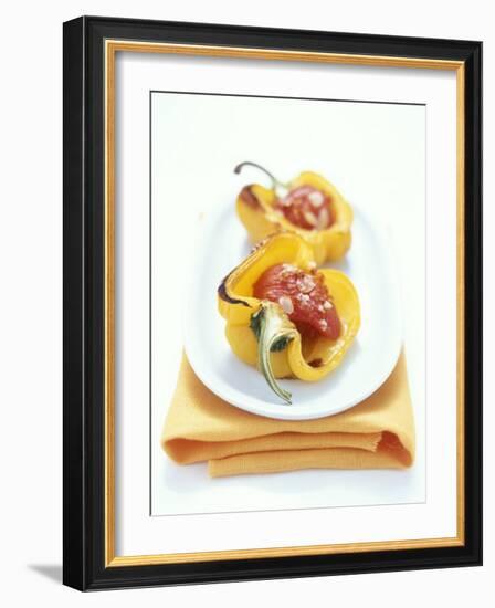 Baked Peppers with Tomato Stuffing-Michael Boyny-Framed Photographic Print