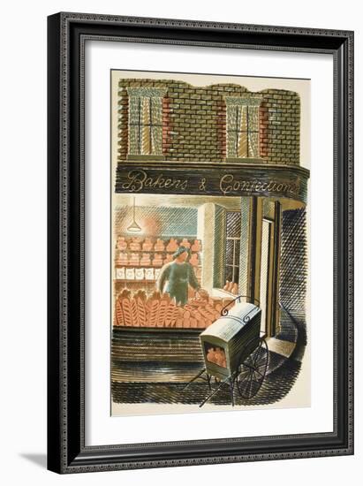 Baker and Confectioner-Eric Ravilious-Framed Giclee Print