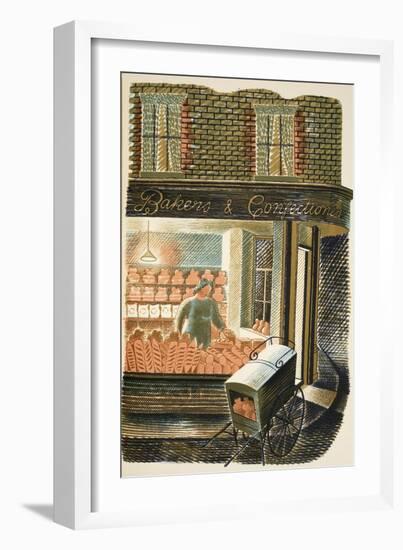 Baker and Confectioner-Eric Ravilious-Framed Premium Giclee Print