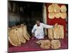 Baker Arranges Breads at His Shop in Kandahar Province, South of Kabul, Afghanistan-null-Mounted Photographic Print