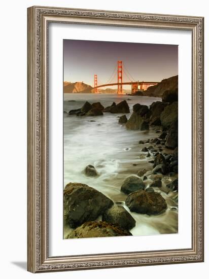 Baker Beach and the Golden Gate Bridge-Vincent James-Framed Photographic Print