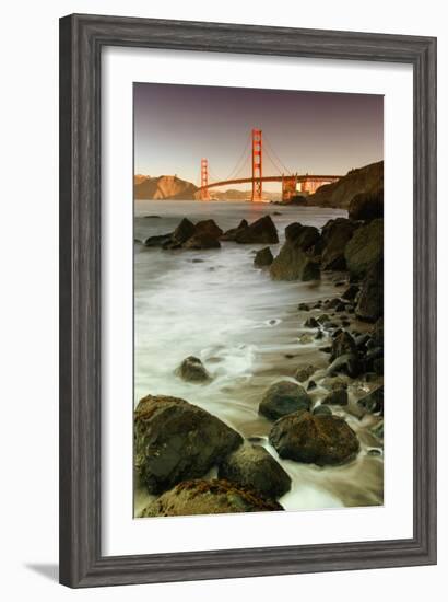 Baker Beach and the Golden Gate Bridge-Vincent James-Framed Photographic Print